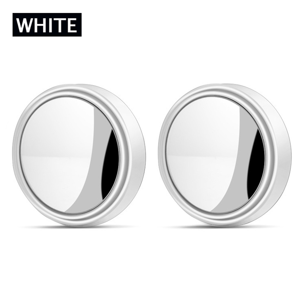 Adjustable Car Blind Spot Mirror, Wide Angle Convex Rearview Mirror for Reverse, Lane Change & Parking Safety