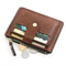 Slim Leather Wallet for Men, Luxury Small Credit Card Holder with Coin Pocket, Minimalist Brand Designer Purse for Women
