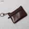 Handmade Leather Mini Coin Purse, Unisex First Layer Cowhide Zipper Wallet, Portable Retro Small Key Holder Pouch
