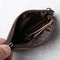 Handmade Leather Mini Coin Purse, Unisex First Layer Cowhide Zipper Wallet, Portable Retro Small Key Holder Pouch