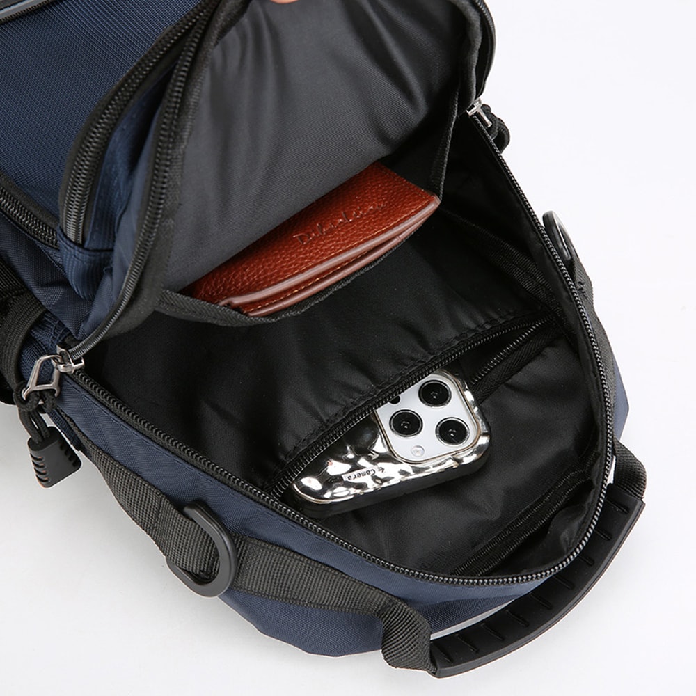 Men Fashion Oxford Chest Bag, Casual Waist Packs & High Quality Crossbody Handbag for Travel, Sport & Everyday Use