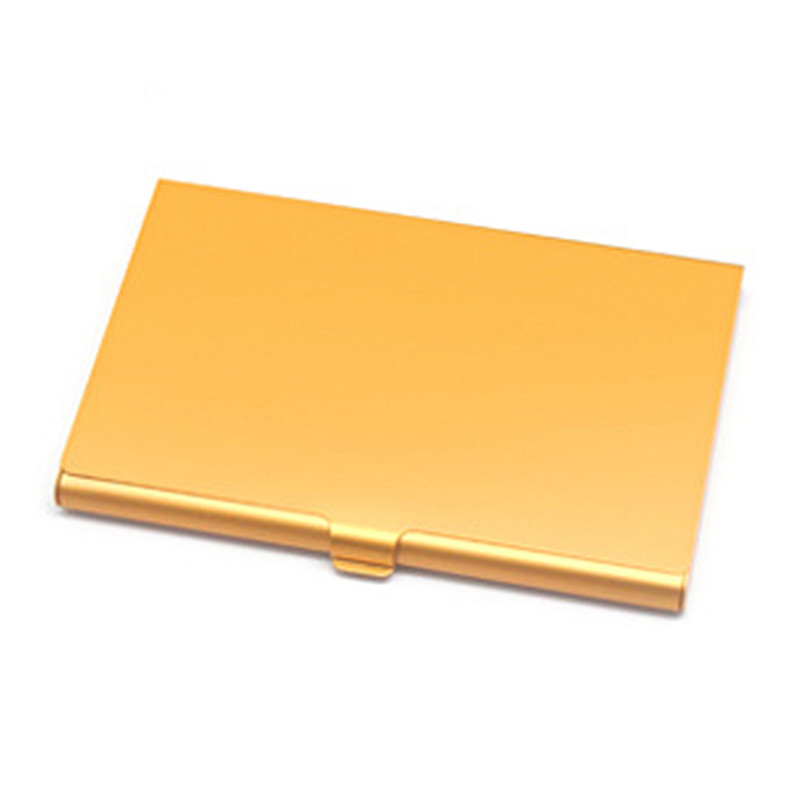 Aluminum Alloy Business Card Case, Metal Name Card Holder & ID Wallet Credit Card Storage Box for Men