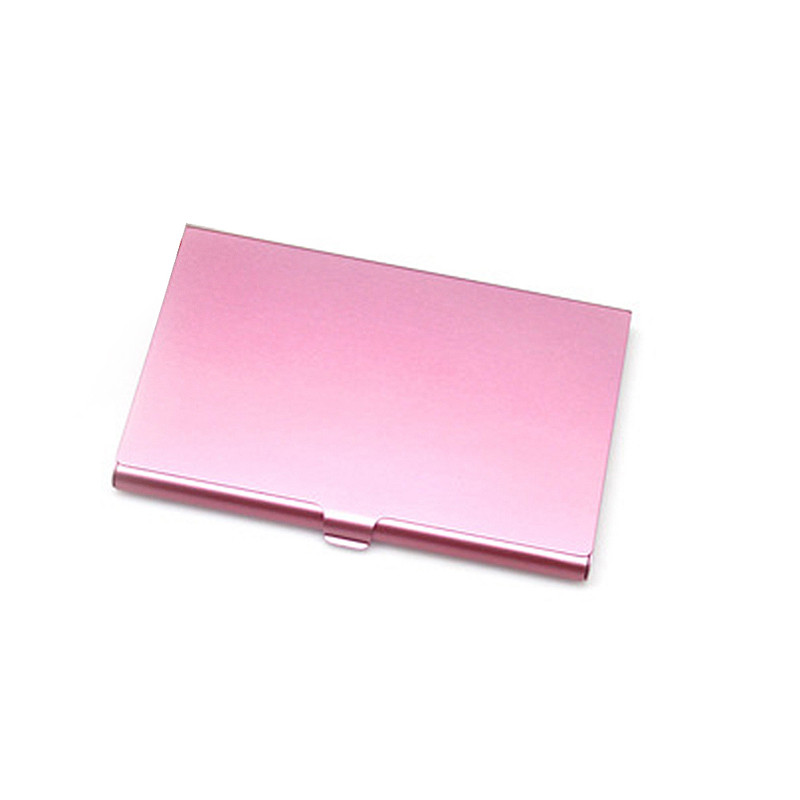 Aluminum Alloy Business Card Case, Metal Name Card Holder & ID Wallet Credit Card Storage Box for Men