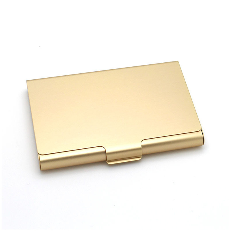 Aluminum Alloy Business Card Case, Metal Name Card Holder & ID Wallet Credit Card Storage Box for Men