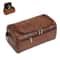 Vintage Luxury Men Hanging Toiletry Bag Travel Cosmetic Business Storage Organizer 0