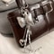 Luxury 2025 Belt Buckle Design Shoulder Satchel For Women, Designer Tote Bag With Pendant