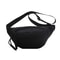 Korean Style Canvas Chest Waist Bag for Women, Portable Shoulder Waist & Sports Fanny Pack with Zipper