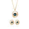 Elegant Titanium Steel Planet Jewelry Set, Round Earring & Necklace Gift for Women, Fashionable Female Birthday Present