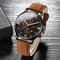 Men Leather Quartz Calendar Watch Set Unisex Watches Stylish Casual Wristwatch Gift For Him Or Her 7