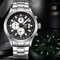 Yelang Men Quartz Watch With Japan OS00 Movement 100M Waterproof Diving Watch Three Eyes Chronograp 5