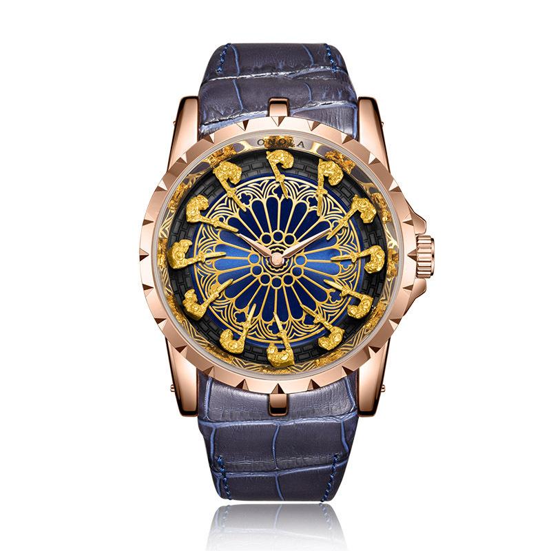 Medieval Style Men Waterproof Quartz Watch, Twelve Knight Design, Classic Gift for Him, Luxury Retro Timepiece