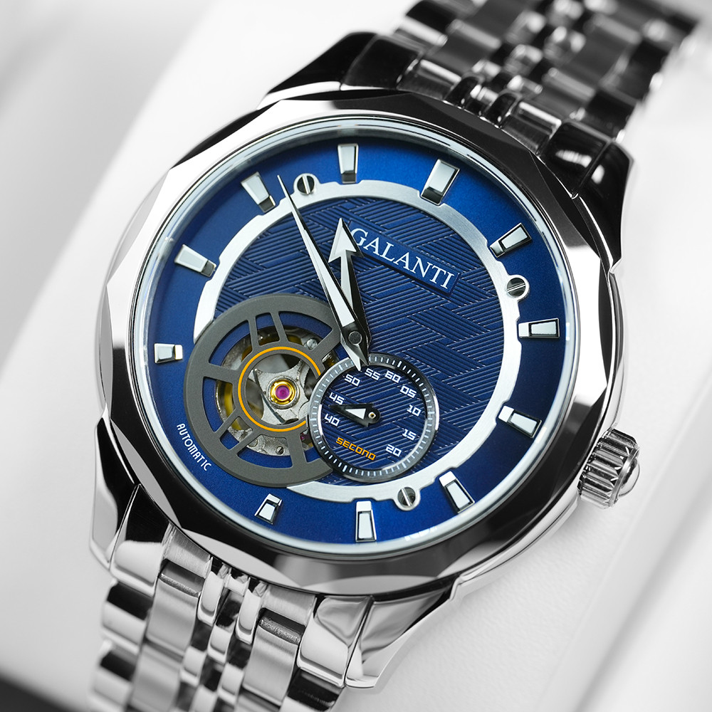 Mechanical Watch MIYOTA 82S5 Movement, Sapphire Tungsten Bezel, Hollow Dial Waterproof Men Watch