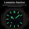 Fashion Square Quartz Watch for Men, Waterproof Luminous Date Stainless Steel, Business Luxury Wristwatch
