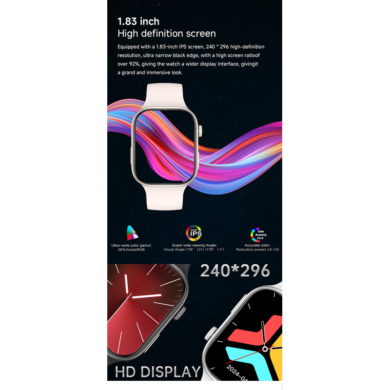 HD Screen Smartwatch, Bluetooth Call Fitness Tracker, Sleep and Health Monitor for Women, Men, Gift