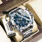 POEDAGAR Luxury Watch For Men, Calendar Quartz Chronograph, Waterproof Stainless Steel Luminous Man Clock