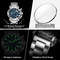 POEDAGAR Luxury Watch For Men, Calendar Quartz Chronograph, Waterproof Stainless Steel Luminous Man Clock