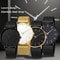 Simple Men Business Stainless Steel Mesh Belt Quartz Watch, Ultra Thin Fashion Watch, Casual Relogio Masculino