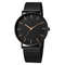 Simple Men Business Stainless Steel Mesh Belt Quartz Watch, Ultra Thin Fashion Watch, Casual Relogio Masculino