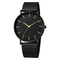 Simple Men Business Stainless Steel Mesh Belt Quartz Watch, Ultra Thin Fashion Watch, Casual Relogio Masculino