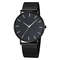 Simple Men Business Stainless Steel Mesh Belt Quartz Watch, Ultra Thin Fashion Watch, Casual Relogio Masculino