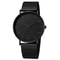 Simple Men Business Stainless Steel Mesh Belt Quartz Watch, Ultra Thin Fashion Watch, Casual Relogio Masculino