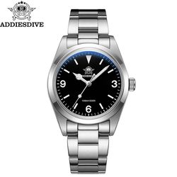 men luxury stainless steel quartz watch, sapphire glass, luminous dial, 100m waterproof reloj hombre by top brand