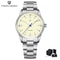 PAGANI DESIGN Quartz Watch for Men, Stainless Steel Case, AR Coating Sapphire, VH31 Sports Business Style