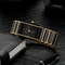 Fashion Luxury Rectangle Wristwatch For Men And Women Ceramic Quartz Watch Waterproof Black Gold Co 3