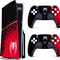 Vinyl Cover Skins For Playstation 5 Slim Console Superhero Skin Wraps Set For PS5 Disc Edition Cont 0
