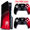 Vinyl Cover Skins For Playstation 5 Slim Console Superhero Skin Wraps Set For PS5 Disc Edition Cont 5