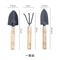 3Piece Mini Garden Tool Set Heavy Duty Small Shovel Trowel Rake For Flower Pots Cactus Vegetables 5