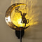 Cat MoonShaped Iron Solar Lamp Decorative Outdoor Garden Lighting With Automatic Sensor Solar Powe 5