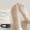Women Summer Lace Invisible Socks Boat Mesh Thin Low Cut Socks With Silicone Grip AntiSlip No Show 0