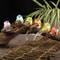 6Pack Simulation Birds Artificial Sparrow Statue Mini Desktop Foam Ornament For Household DIY Decor 0