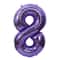 40-Inch Purple Aluminium Foil Number Balloon, Giant Globos Balloon for Happy Birthday Party, Baby Shower & Celebration