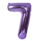 40-Inch Purple Aluminium Foil Number Balloon, Giant Globos Balloon for Happy Birthday Party, Baby Shower & Celebration