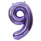 40-Inch Purple Aluminium Foil Number Balloon, Giant Globos Balloon for Happy Birthday Party, Baby Shower & Celebration