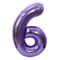 40-Inch Purple Aluminium Foil Number Balloon, Giant Globos Balloon for Happy Birthday Party, Baby Shower & Celebration