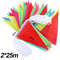 Multicolors Triangle Flags Bunting Banner Nylon Fabric Pennant For Festival Outdoor Wedding Home H 4