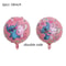 Disney Animation Stitch Interstellar Baby Stitch Angel Aluminum Film Balloon Children's Cartoon Birthday Decoration Balloon