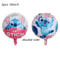 Disney Animation Stitch Interstellar Baby Stitch Angel Aluminum Film Balloon Children's Cartoon Birthday Decoration Balloon