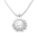 Sun Flower Pendant Necklace for Women, ZAA Vintage Metal Rope Chain Jewelry, Beach Party Fashion Gift Accessories