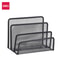 Black Metal Iron Mesh Desk Organizer, Stylish Letter Tray Holder for Paper, Magazine, Book & Office Supplies Grid Tray