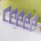 4 Grid Bookends Stand, Sturdy Bookshelf Desktop Decor & Storage Rack Book Holder for School, Office & Home Organization