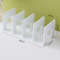 4 Grid Bookends Stand, Sturdy Bookshelf Desktop Decor & Storage Rack Book Holder for School, Office & Home Organization