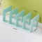 4 Grid Bookends Stand, Sturdy Bookshelf Desktop Decor & Storage Rack Book Holder for School, Office & Home Organization