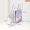 Convenient Clear Acrylic Bookends, Single Slot Desk Organizer for Books, Documents & Study Supplies