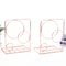 Nordic Style Rose Gold Ironwork Round Bookends, Creative Home & Office Desk Storage Racks