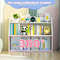 3-Tier Kids Bookshelf with 2 Rotating Shelves, Multi-Functional Toddler Bookcase & Toy Organizer for Nursery, Playroom