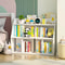 3-Tier Kids Bookshelf with 2 Rotating Shelves, Multi-Functional Toddler Bookcase & Toy Organizer for Nursery, Playroom